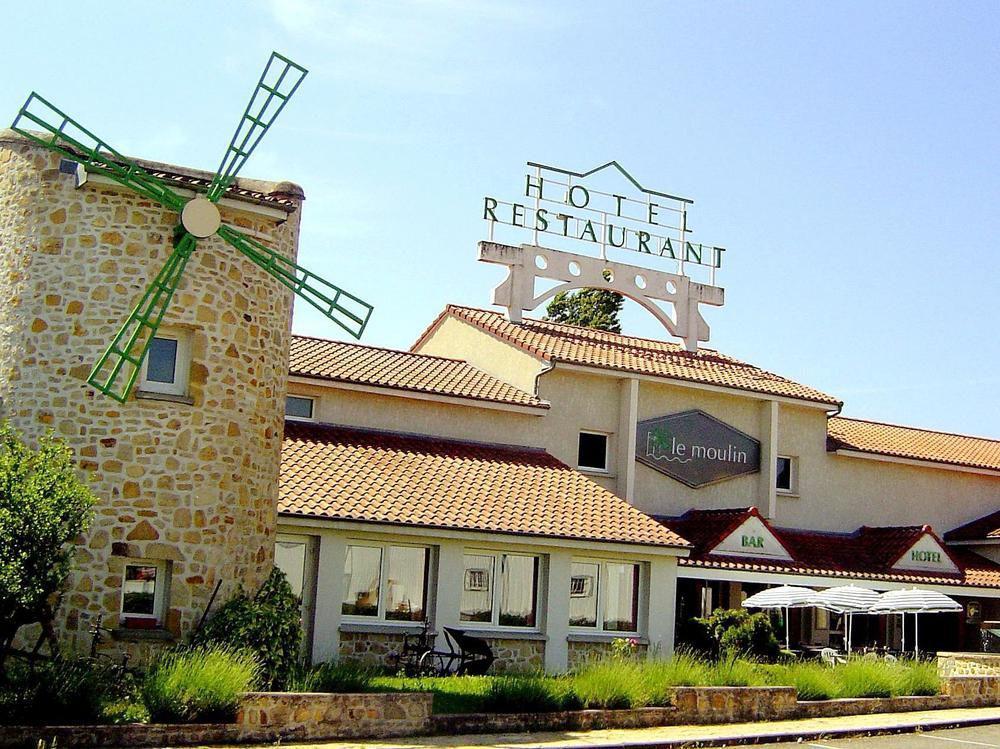 LOGIS Hôtel Le Moulin Des Gardelles Riom Exterior foto