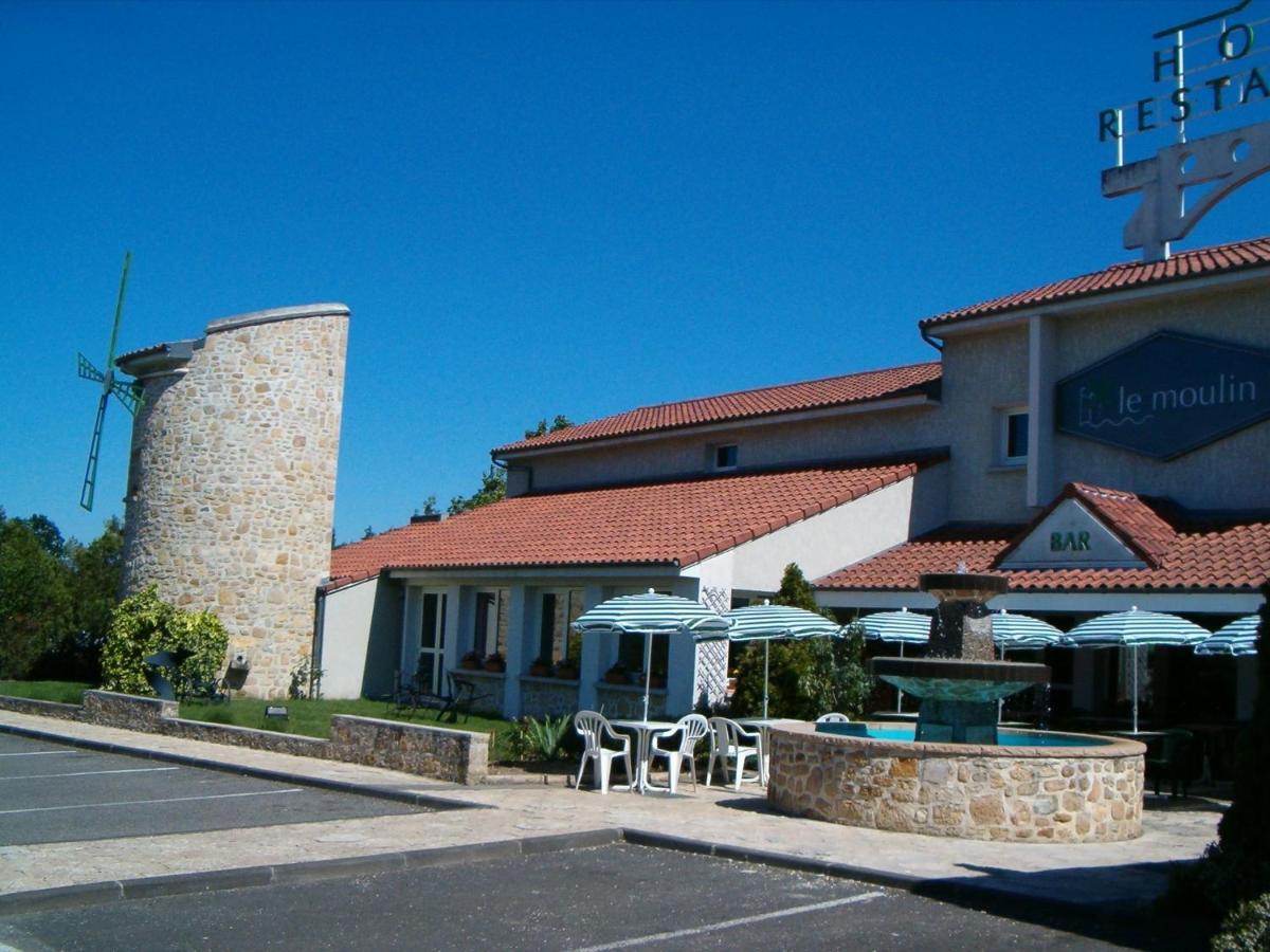 LOGIS Hôtel Le Moulin Des Gardelles Riom Exterior foto